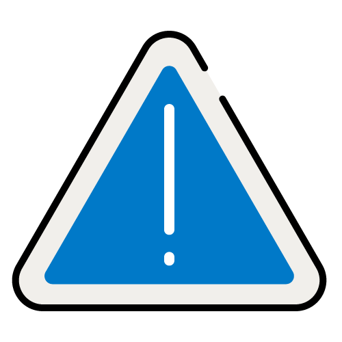 Illustrated icon of an alert symbol