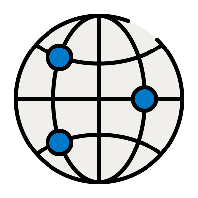 Icon of a globe