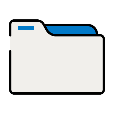 Icon of a folder