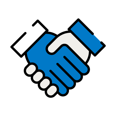 icon of two hands shaking