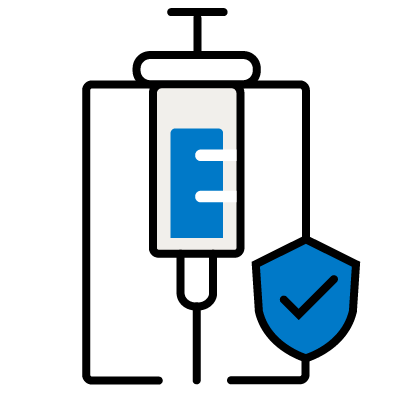 Icon depicting vaccination 