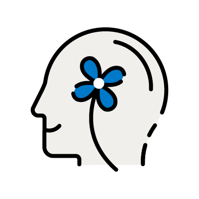 Icon depicting mental health