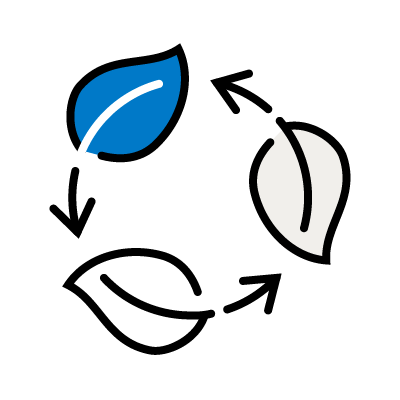 Icon depicting sustainability