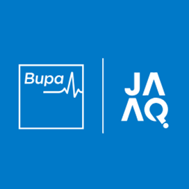 Image showing the Bupa and JAAQ logos