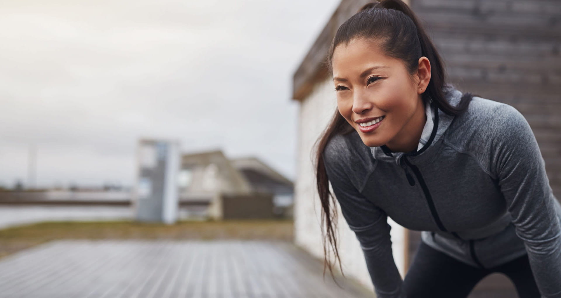 person resting after a run