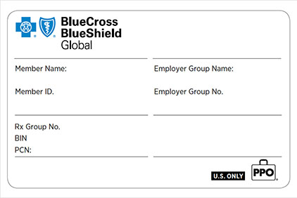 BlueCross Blue Shield Global card
