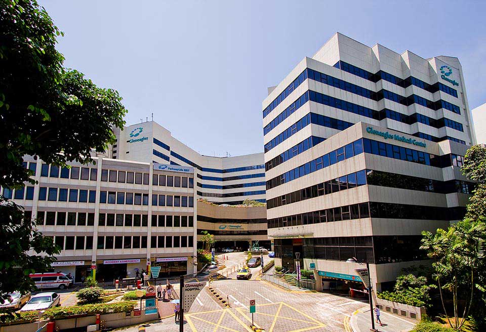 Façade of Gleneagles Hospital, Singapore