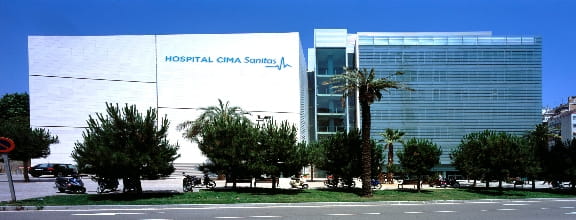 Façade of Hospital CIMA Sanitas Barcelona