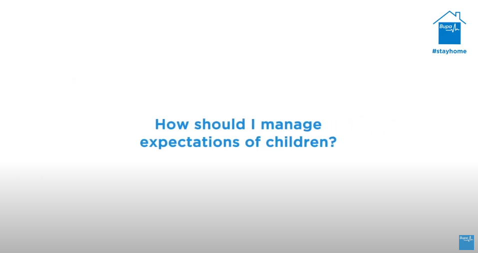 "How should I manage the expectations of children?"